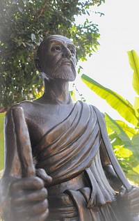 In our garden, the representation of the patron of the Thai Traditional Healing Arts